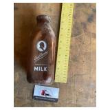 Gail Borden milk bottle 1857