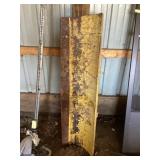 Snow plow lead approximately 54 inches across by