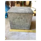 Galvanized milk box