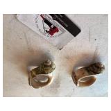 Shell carved napkin holders