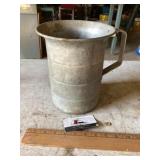 Galvanized water pitcher