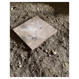Iron piece 12 x 12 x 1" thick