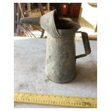 Galvanized oil can 1 gallon