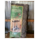 Tool rack still in the bag