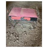 Metal bench approximately 14 x 25 x 20 tall