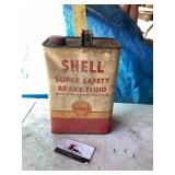 Metal shell superior safety brake fluid can