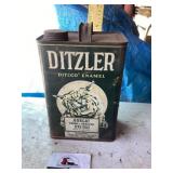 Ditzler enamel metal can