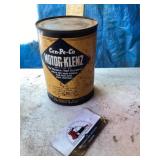 Metal quart of cen-pe-co for all gasoline,