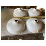 Enamel shades 14 inches across