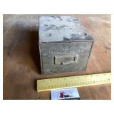 Metal Christmas banking club box