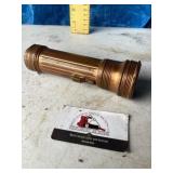 Copper flashlight needs batteries