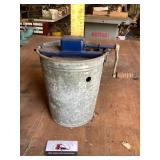 Galvanized ice cream maker