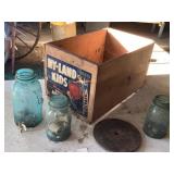 Wooden Highland kids apple crate