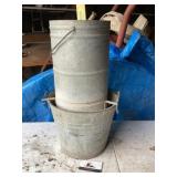 Galvanized bucket