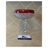 Indiana Glass diamond Point Ruby