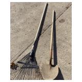 Rake and shovel