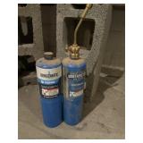 Propane torch and bottles