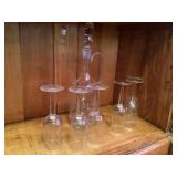 Stemware and decanter