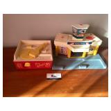 Fisher price record player and airport
