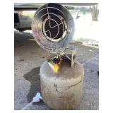 Propane tank and heater