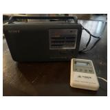 Sony Weather Radio and Pioneer Weather Station