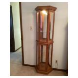 Lighted curio cabinet