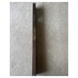 Brass/wood bubble level