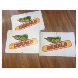 Double sided Plastic Dekalb/ Asgrow seed signs