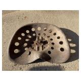 Pressed steel implements seat