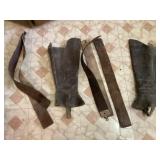 Leather Straps and Leg Warmers