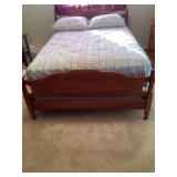 Full size bed, frame, mattress , box spring