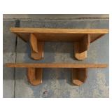 Two Wood Shelves