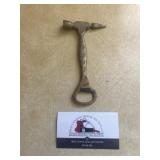 Brass opener, ice pick hammer