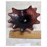 Vintage amethyst purple glass bowl