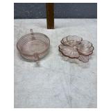 Pink depression, glass