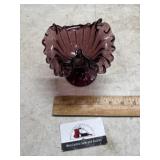 LG Wright amethyst compote