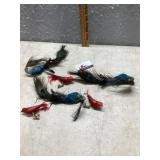 Christmas tree, bird decorations