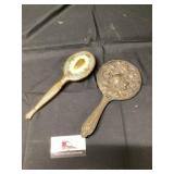 Vintage brush and mirror