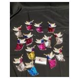 Vintage angel Christmas ornaments