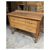 Oak server approximately 18 x 42 x 35 tall