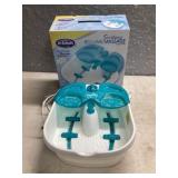 Soothing rolling massage foot spa works as it