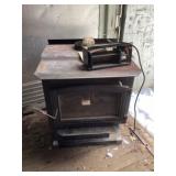 Woodburning stove approximately 26 1/2 x 27 x 33