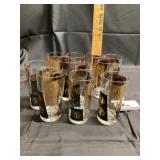 Mid-century modern coin glasses