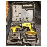 DeWalt battery operated drill needs charged with
