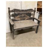 Garden bench approximately 17 x 40 x 35 tall