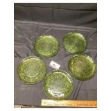 Green depression, glass plate