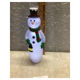 Battery operated lighted snowman