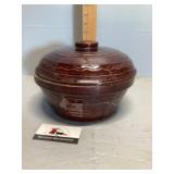 Stoneware crock bowl cracked