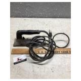 Carpet seam iron turns on