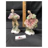 Porcelain flower guy and girl